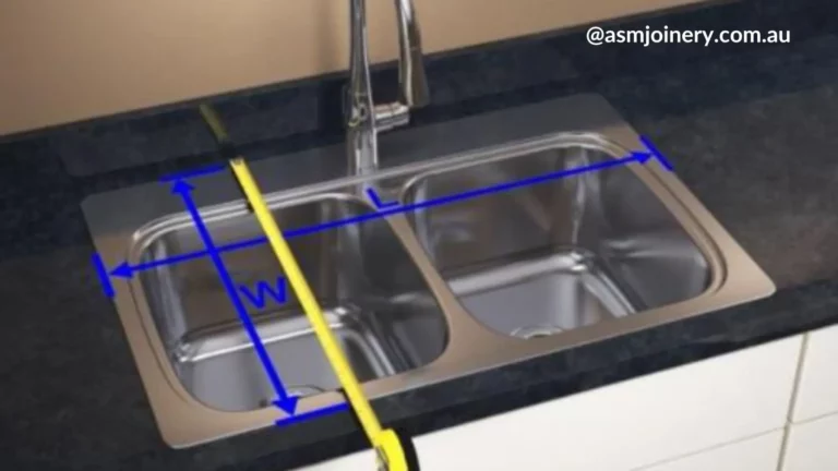 How to check the kitchen sink size